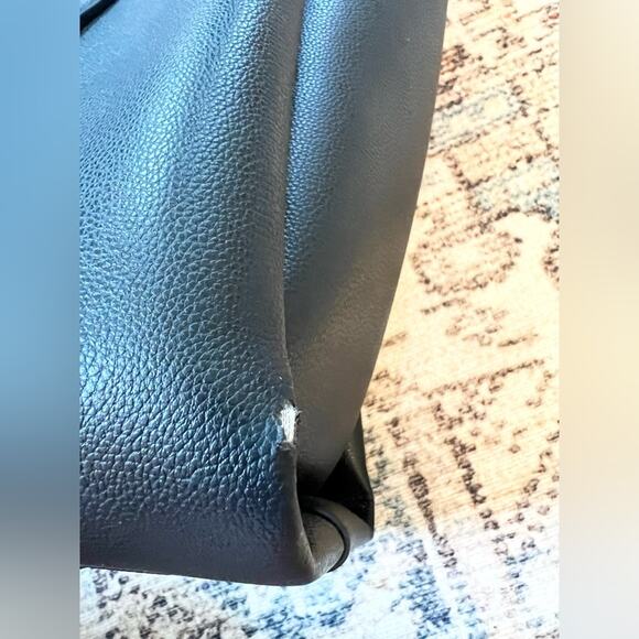 Kenneth Cole reaction XL tote black faux leather large school work laptop - Picture 9 of 11